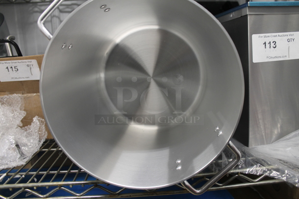 BRAND NEW SCRATCH AND DENT! Choice 471SP24QT Aluminum 24 Quart Stock Pot.  - Image 4 of 5