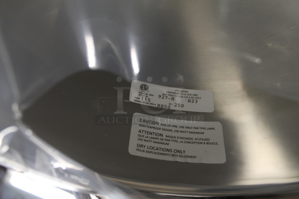 BRAND NEW SCRATCH AND DENT! Hanson Heat Lamps 800-RET-SS Retractable Cord Ceiling Mount Heat Lamp with Stainless Steel Finish - Image 6 of 7
