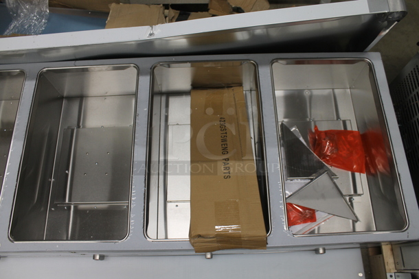 BRAND NEW SCRATCH AND DENT! ServIt 423GST5WENG Stainless Steel Commercial  Five Pan Open Well Natural Gas Steam Table with Undershelf. 17,500 BTU - Image 4 of 7