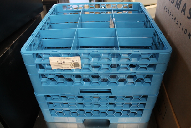 ALL ONE MONEY! Lot of 2 Carlisle RG9-214 OptiClean 9 Compartment Glass Rack - Image 2 of 4