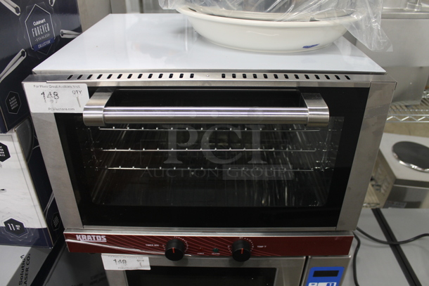 BRAND NEW SCRATCH AND DENT! Kratos 29M-002 Stainless Steel Commercial Half Size Countertop Electric Powered Convection Oven, 1.5 Cubic Feet. 120 Volts, 1 Phase. Tested and Working! - Image 2 of 6