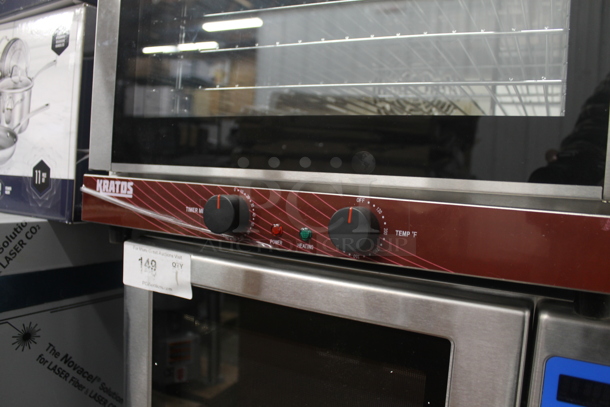 BRAND NEW SCRATCH AND DENT! Kratos 29M-002 Stainless Steel Commercial Half Size Countertop Electric Powered Convection Oven, 1.5 Cubic Feet. 120 Volts, 1 Phase. Tested and Working! - Image 4 of 6