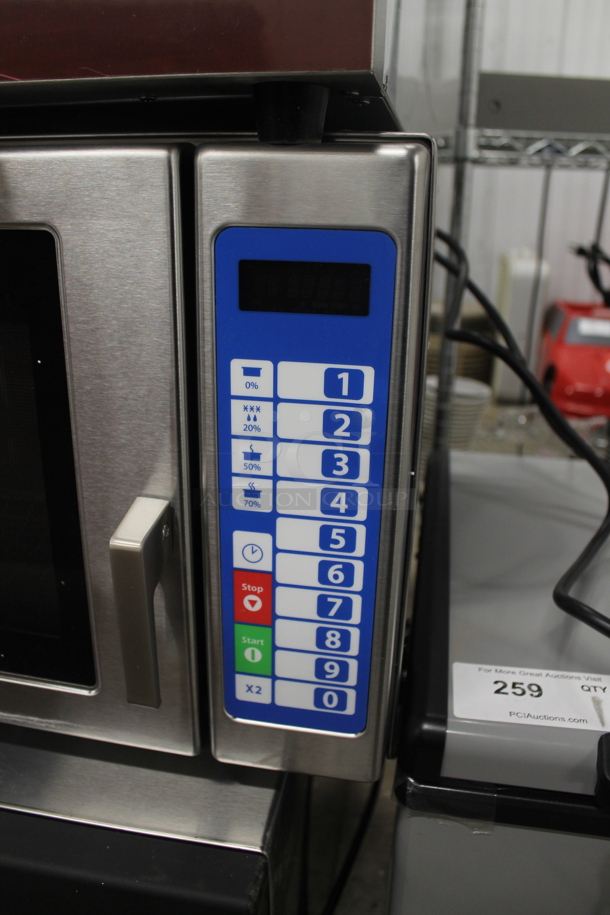 BRAND NEW SCRATCH AND DENT! 2023 Solwave SWA21T Stainless Steel Commercial Countertop Microwave Oven. 208/240 Volts, 1 Phase.  - Image 4 of 6