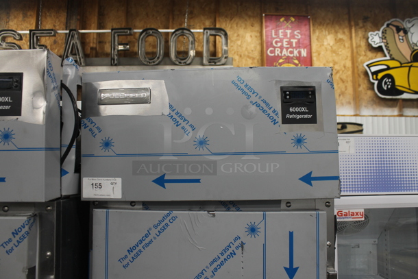 BRAND NEW SCRATCH AND DENT! 2023 Delfield 6025XL-S Stainless Steel Commercial Single Door Reach In Cooler w/ Poly Coated Racks. 115 Volts, 1 Phase. Tested and Does Not Power On - Image 3 of 7