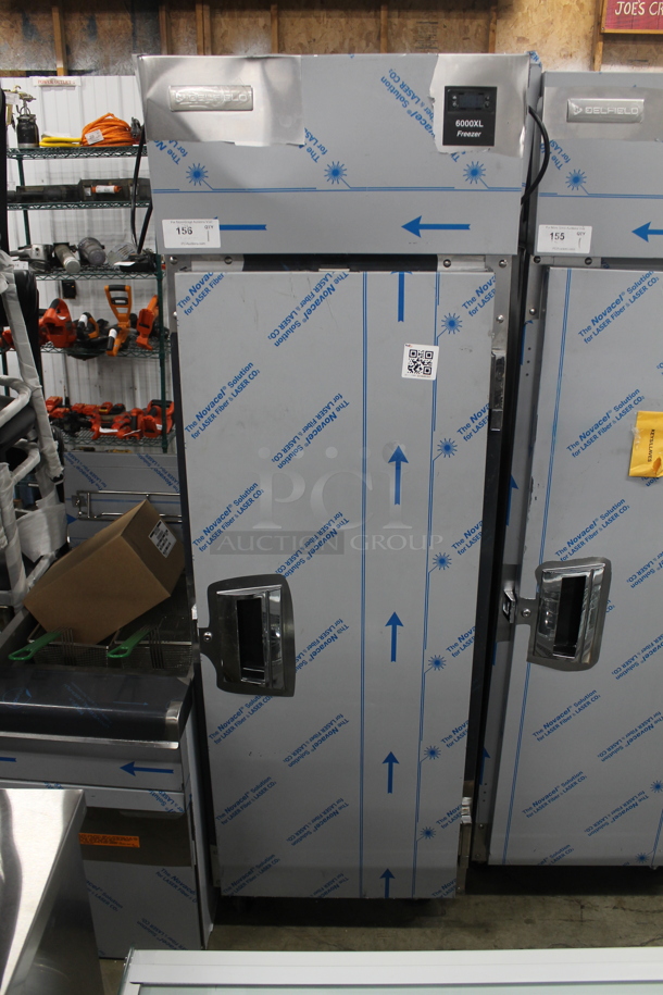 BRAND NEW SCRATCH AND DENT! 2023 Delfield 6125XL-S Stainless Steel Commercial Single Door Reach In Freezer w/ Metal Racks. 115 Volts, 1 Phase. Tested and Working! - Image 2 of 7
