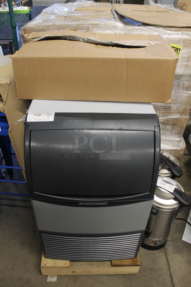 BRAND NEW SCRATCH AND DENT! 2022 Scotsman CU0920MA-1A Stainless Steel Commercial Self Contained Ice Machine. 115 Volts, 1 Phase.  - Image 2 of 8