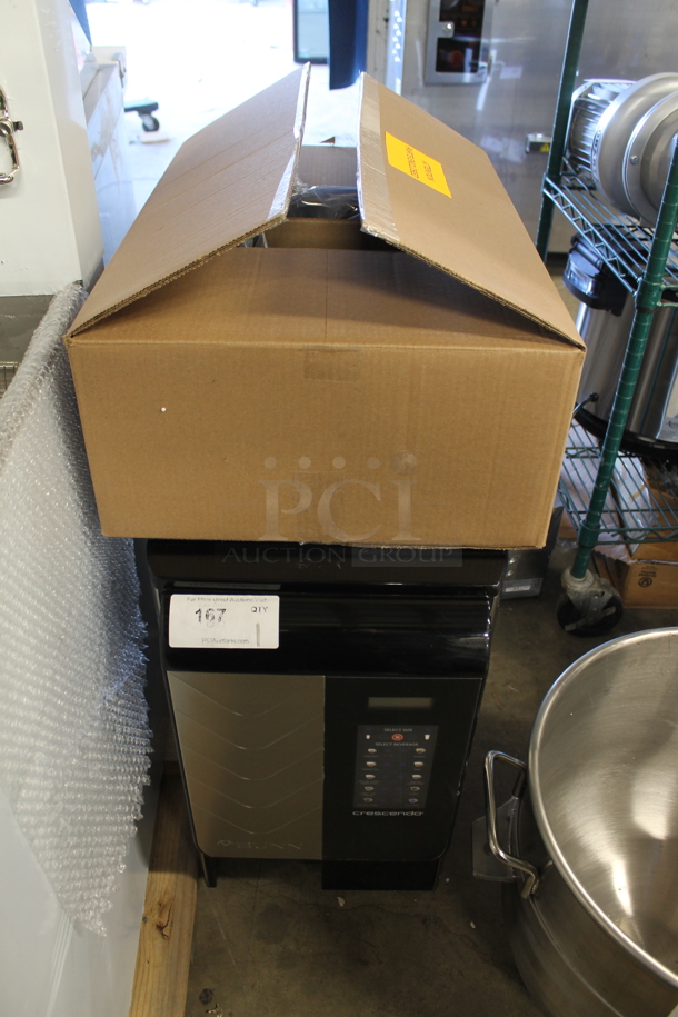 BRAND NEW SCRATCH AND DENT! 2023 Bunn 44300.0201 Crescendo Series Stainless Steel Commercial Countertop Espresso Machine. 120 Volts, 1 Phase.  - Image 2 of 9