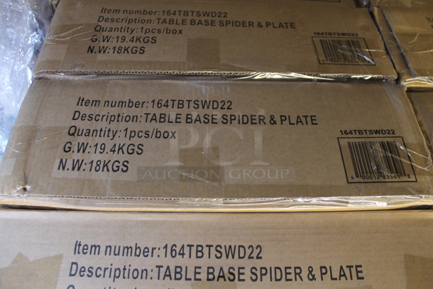 PALLET LOT of 24 BRAND NEW SCRATCH AND DENT! Lancaster Table & Seating 164TBTSWD22 Table Base Spider and Plate. 24 Times Your Bid! - Image 2 of 5