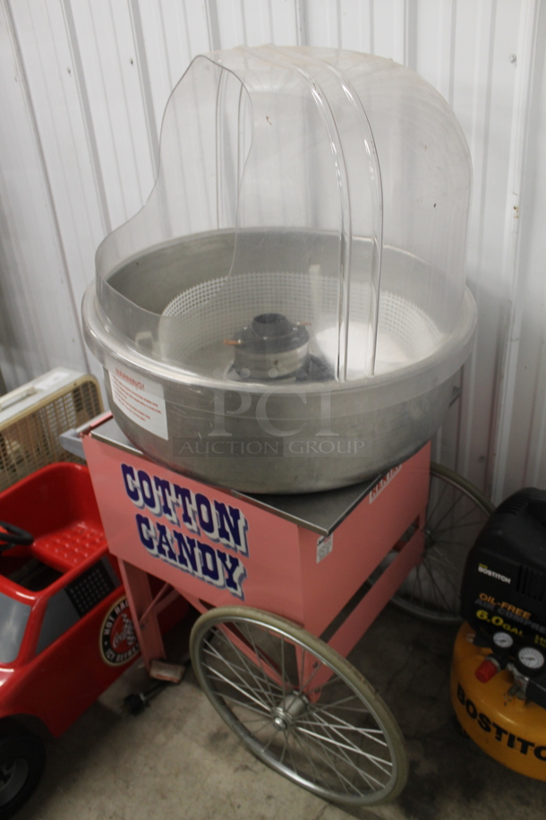 Metal Commercial Floor Style Cotton Candy Machine Cart. Tested and Working! - Image 2 of 3