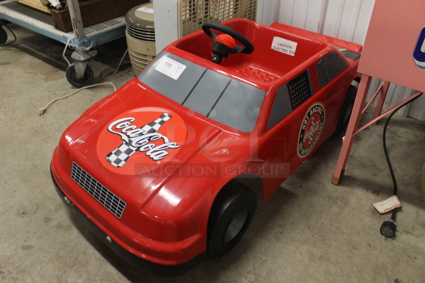 Red Poly and Metal Electric Powered Car. - Image 4 of 6