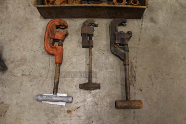 ALL ONE MONEY! Lot of Hand Pipe Cutters and Metal - Image 2 of 4