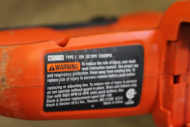 Black & Decker NST2118 String Trimmer - Image 5 of 5
