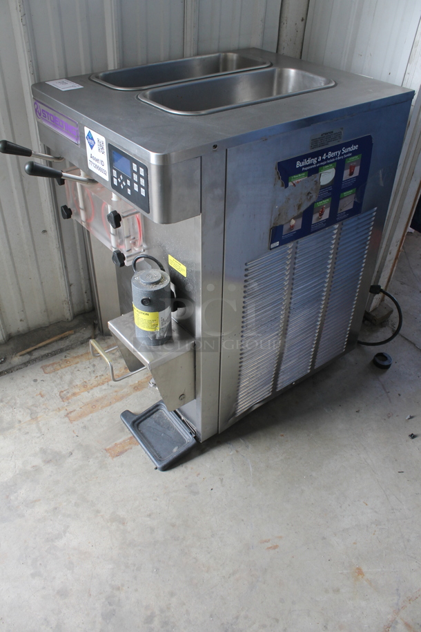 2016 Stoelting SF121-38I2 Stainless Steel Commercial Countertop Air Cooled 2 Flavor w/ Twist Soft Serve Ice Cream Machine w/ Mixing Head Attachment. 208-240 Volts, 1 Phase. - Image 2 of 6