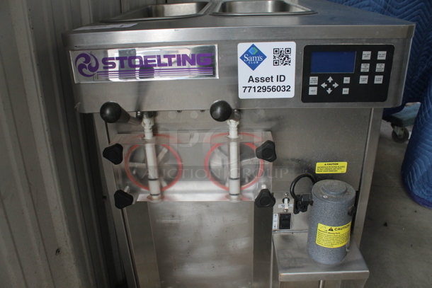2016 Stoelting SF121-38I2 Stainless Steel Commercial Countertop Air Cooled 2 Flavor w/ Twist Soft Serve Ice Cream Machine w/ Mixing Head Attachment. 208-240 Volts, 1 Phase. - Image 3 of 6