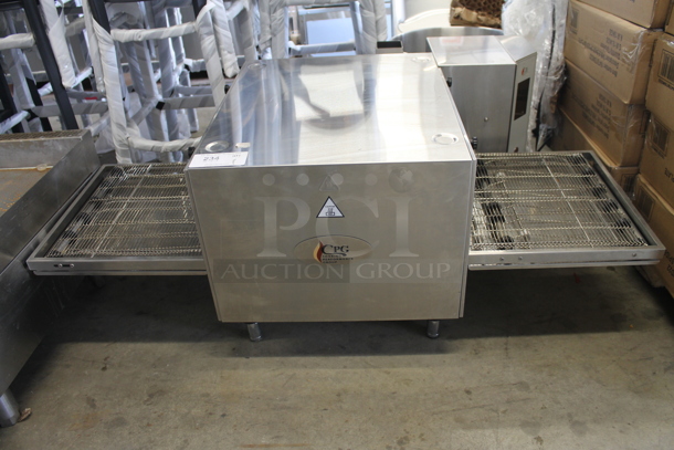 BRAND NEW SCRATCH AND DENT! Cooking Performance Group CPG 351ICOED Stainless Steel Commercial Countertop Electric Powered Impinger Conveyor Pizza Oven with 50" Belt. 240 Volts, 1/3 Phase. Tested and Working! - Image 2 of 7