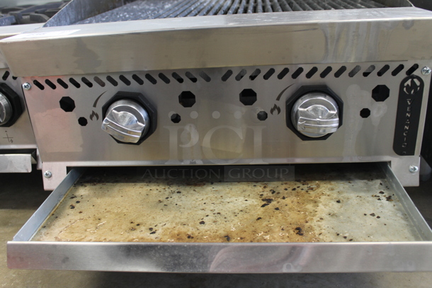 2023 Venancio O24CB Stainless Steel Commercial Countertop Natural Gas Powered Charbroiler Grill. 30,000 BTU. - Image 4 of 5