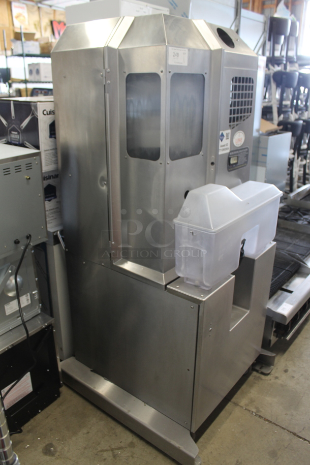 Fresh N Squeeze POS-1 Stainless Steel Commercial Floor Style Automatic Citrus Juicer on Commercial Casters. 120 Volts, 1 Phase. Tested and Working! - Image 2 of 7