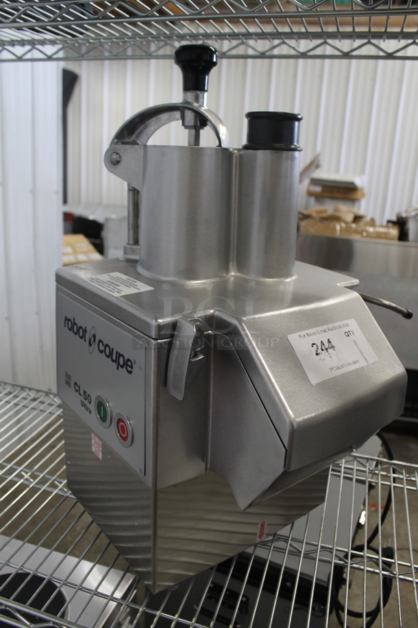 BRAND NEW! Robot Coupe CL 50 U Series E Metal Commercial Countertop Food Processor w/ Blade Cover. 120 Volts, 1 Phase. Tested and Working! - Image 2 of 7
