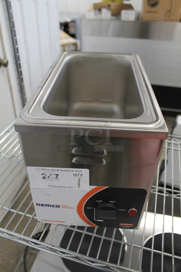 LIKE NEW! 2023 Nemco 6145 Stainless Steel Commercial Countertop Food Warmer. Does Not Come w/ Bins. 120 Volts, 1 Phase. Tested and Working! - Image 2 of 5