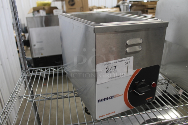 LIKE NEW! 2023 Nemco 6145 Stainless Steel Commercial Countertop Food Warmer. Does Not Come w/ Bins. 120 Volts, 1 Phase. Tested and Working! - Image 3 of 5
