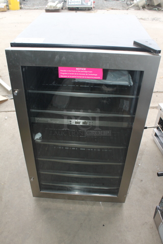 BRAND NEW SCRATCH AND DENT! Danby DWC040A3BSSDD 38 Bottle Free-Standing Metal Wine Cooler Merchandiser. 115 Volts, 1 Phase. Tested and Working!