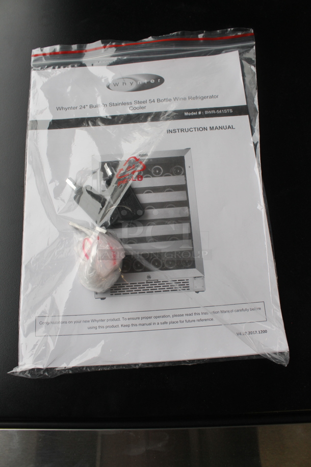 BRAND NEW SCRATCH AND DENT! Whynter BWR-541STS Metal Commercial 24" 54 Bottle Wine Cooler Merchandiser. 115 Volts, 1 Phase. Tested and Working! - Image 3 of 5