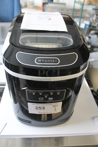 BRAND NEW SCRATCH AND DENT! Whynter IMC-270MB Portable 27lb Compact Countertop Ice Maker. 115 Volts, 1 Phase. Tested and Working!