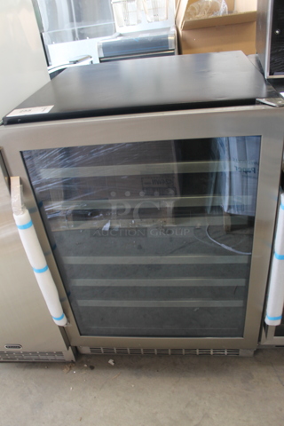 BRAND NEW SCRATCH AND DENT! Danby Silhouette Select Series DWC153BLSST
24 Inch Undercounter Dual Zone Wine Cooler with 51-Bottle Capacity, Roller Glide Wooden Shelves, Temperature Alarm, Digital Thermostat and LED Display. 115 Volts, 1 Phase. Tested and Working!