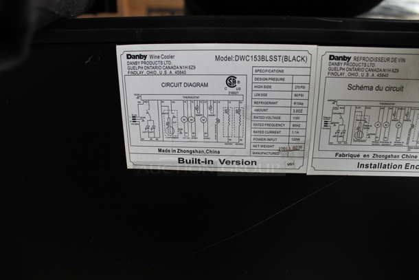 BRAND NEW SCRATCH AND DENT! Danby Silhouette Select Series DWC153BLSST
24 Inch Undercounter Dual Zone Wine Cooler with 51-Bottle Capacity, Roller Glide Wooden Shelves, Temperature Alarm, Digital Thermostat and LED Display. 115 Volts, 1 Phase. Tested and Working! - Image 3 of 3