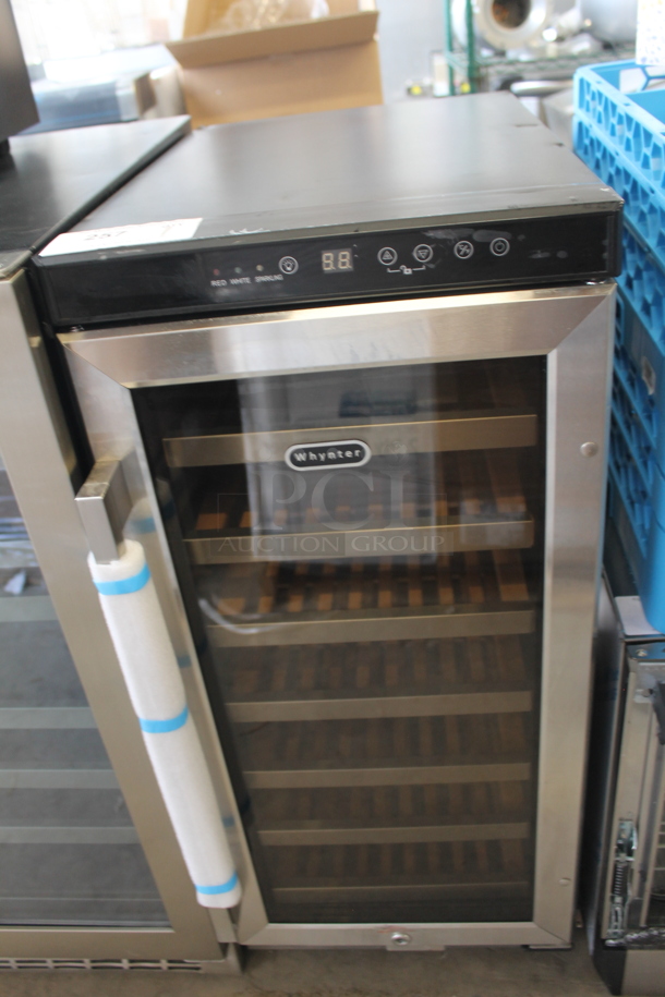 BRAND NEW SCRATCH AND DENT! Whynter BWR-33SD 33 Bottle 15" Built In Stainless Wine Refrigerator Cooler Merchandiser. 115 Volts, 1 Phase. Tested and Working! - Image 2 of 5