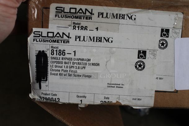 ALL ONE MONEY! Lot of 2 Sloan Flushometer 8186-1 Single Bypass Diaphragm - Image 4 of 6