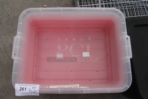 ALL ONE MONEY! Lot of 9221517C08 Poly Bus Bins - Image 2 of 3
