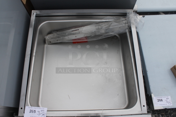 BRAND NEW SCRATCH AND DENT! Regency 600DR2020 20" x 20" x 5" Drawer with Stainless Steel Front - Image 3 of 4