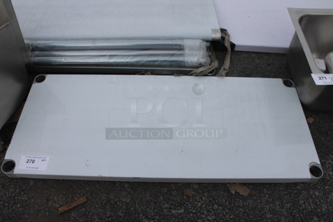 BRAND NEW SCRATCH AND DENT! Stainless Steel Under Shelf.