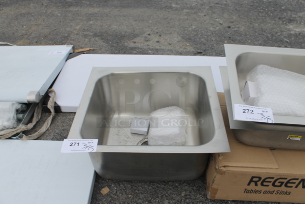 BRAND NEW SCRATCH AND DENT! Stainless Steel Single Bay Drop In Sink. - Image 1 of 3
