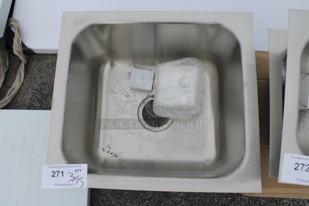 BRAND NEW SCRATCH AND DENT! Stainless Steel Single Bay Drop In Sink. - Image 3 of 3