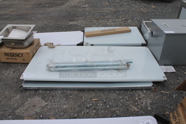 BRAND NEW SCRATCH AND DENT! Steelton 522ETSG3060 30" x 60" 18 Gauge 430 Stainless Steel Work Table with Undershelf - Image 2 of 5