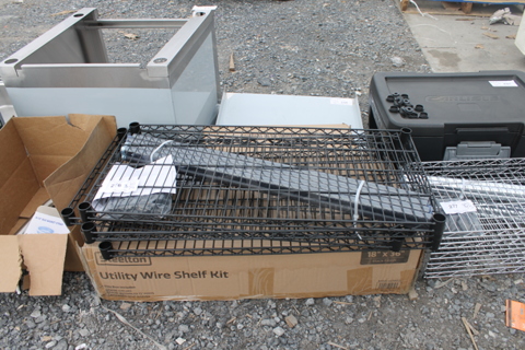 ALL ONE MONEY! Lot of 8 BRAND NEW Steelton 465B1836KES Black Finish Wire Racks