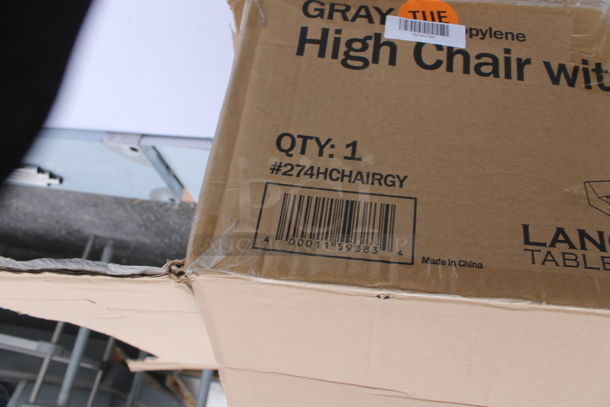 2 BRAND NEW SCRATCH AND DENT! Lancaster Table & Seating 274HCHAIRGY Unassembled Standard Height High Chair. 2 Times Your Bid! - Image 4 of 6
