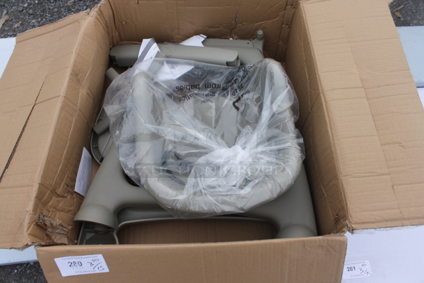 2 BRAND NEW SCRATCH AND DENT! Lancaster Table & Seating 274HCHAIRGY Unassembled Standard Height High Chair. 2 Times Your Bid! - Image 5 of 6