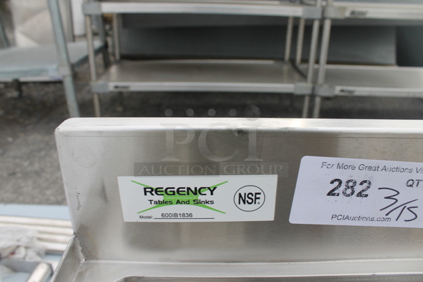 BRAND NEW SCRATCH AND DENT! Regency 600IB1836 Stainless Steel 18" x 36" Underbar Ice Bin - 119 lb. - Image 4 of 4