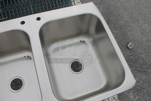 BRAND NEW SCRATCH AND DENT! Stainless Steel 3 Bay Drop In Sink. Bays 16x20 - Image 5 of 5
