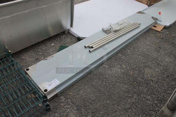 BRAND NEW SCRATCH AND DENT! Stainless Steel 2 Tier Over Shelf. - Image 1 of 4