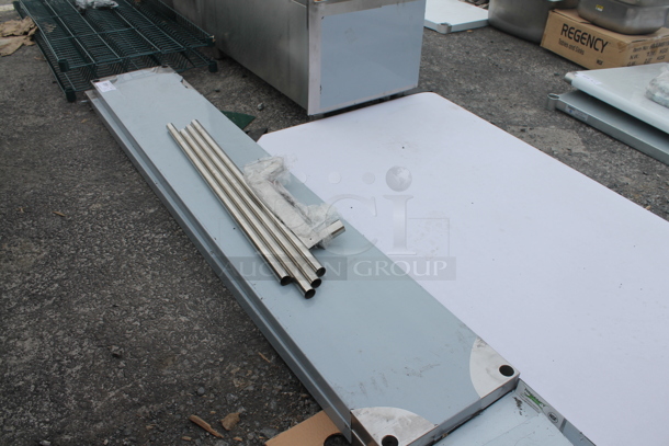 BRAND NEW SCRATCH AND DENT! Stainless Steel 2 Tier Over Shelf. - Image 4 of 4