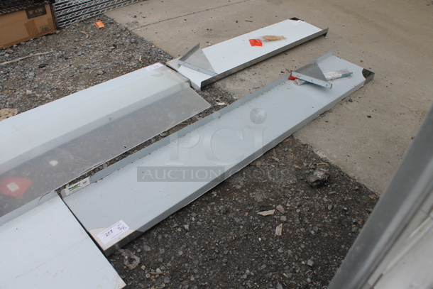 BRAND NEW SCRATCH AND DENT! Regency 600WS1272HD 16 Gauge Stainless Steel 12" x 72" Heavy Duty Solid Wall Shelf - Image 2 of 5