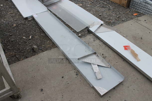 BRAND NEW SCRATCH AND DENT! Regency 600WS1272HD 16 Gauge Stainless Steel 12" x 72" Heavy Duty Solid Wall Shelf - Image 5 of 5