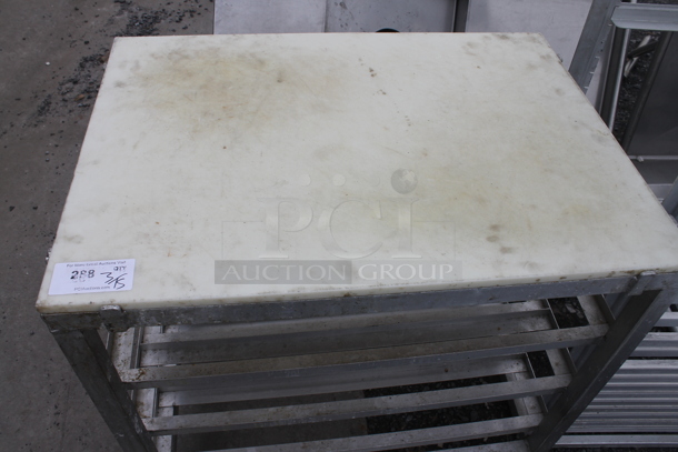 Metal Commercial Pan Transport Rack on Commercial Casters. - Image 2 of 4