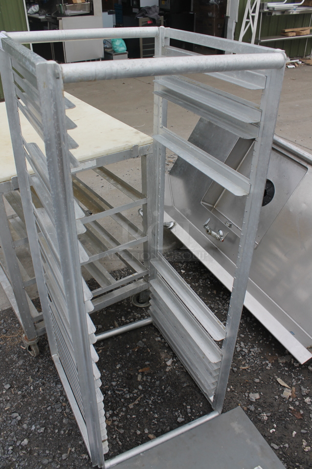 Metal Commercial Pan Transport Rack on Commercial Casters. - Image 2 of 2