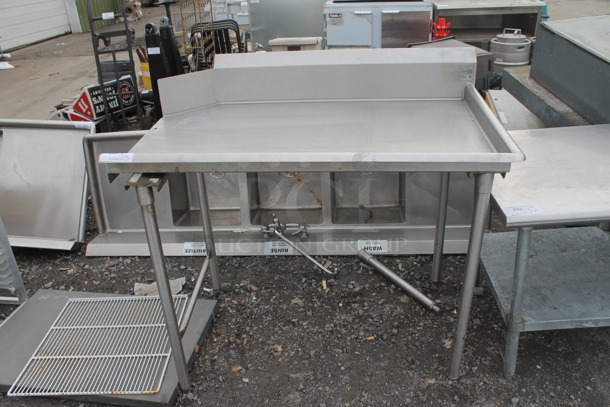 Stainless Steel Commercial Right Side Clean Side Dishwasher Table. - Image 1 of 3