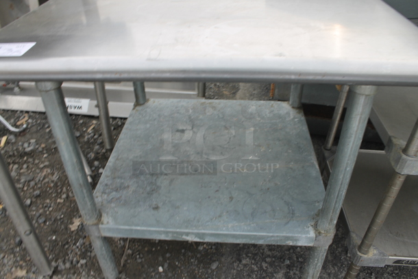 Stainless Steel Commercial Table w/ Metal Under Shelf. - Image 3 of 4